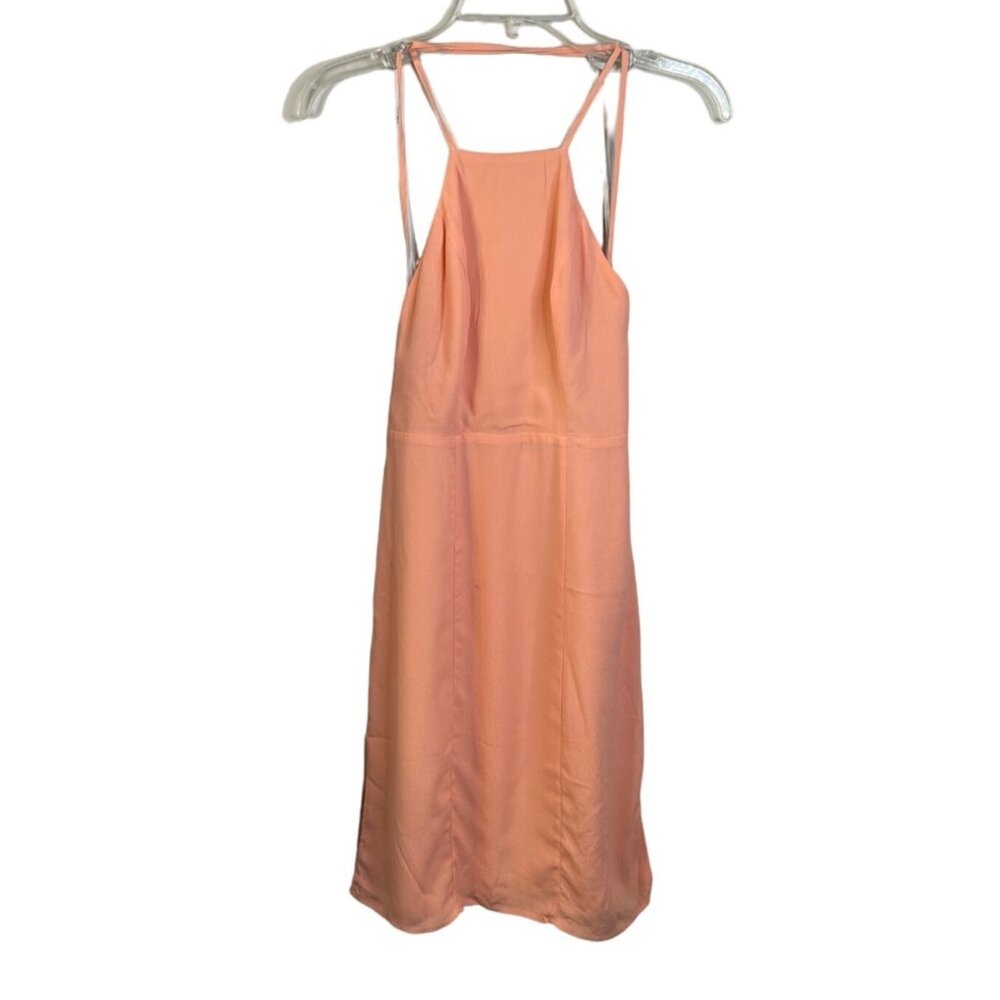 Lovers + Friends Peach Nina Midi Dress XS NEW - Picture 3 of 6